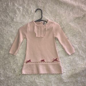 Pink sweater dress